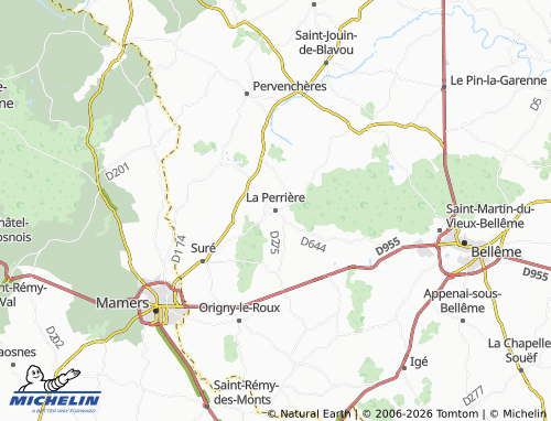 MICHELIN La Perrière map - ViaMichelin
