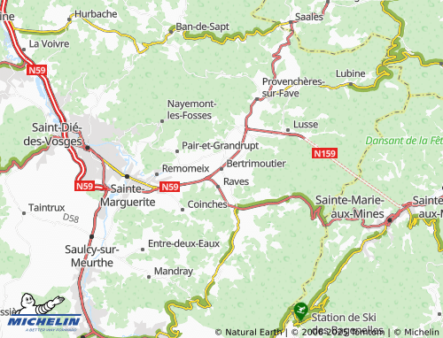 MICHELIN Bertrimoutier map - ViaMichelin