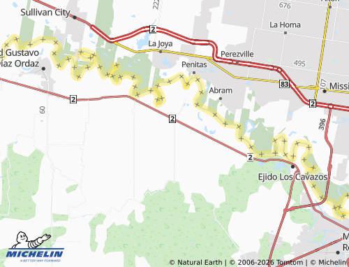 Mappa MICHELIN Reynosa Díaz 2 - ViaMichelin