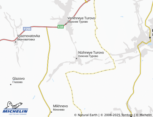 MICHELIN Nizhneye Turovo map - ViaMichelin