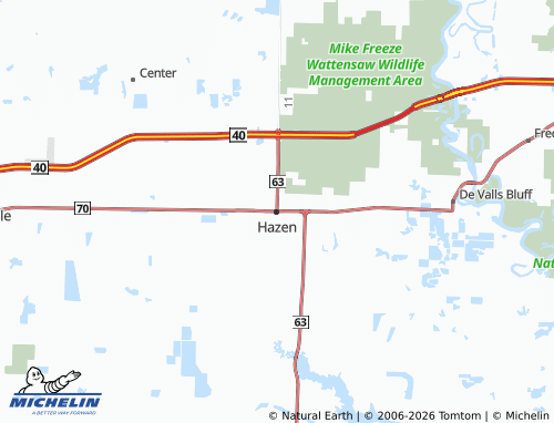Mappa MICHELIN Hazen - ViaMichelin