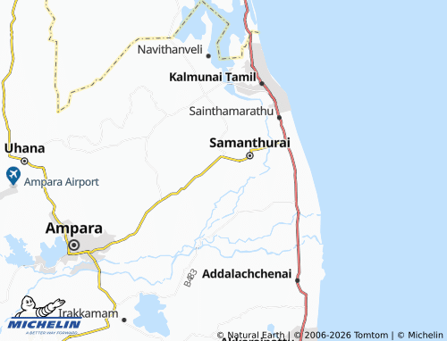 Mappa MICHELIN Malayadikiramam 04 - ViaMichelin