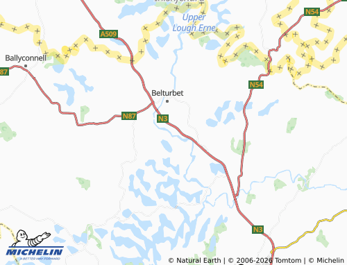 MICHELIN Putiaghan Upper map - ViaMichelin