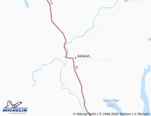 Mapa MICHELIN Ashland - ViaMichelin