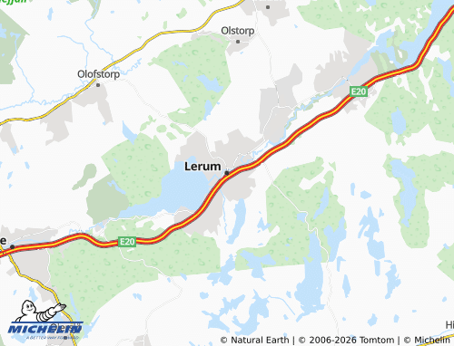 Carte MICHELIN Lerum - ViaMichelin