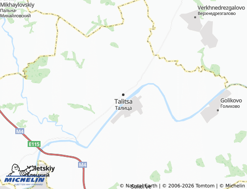 Carte MICHELIN Talitsa - ViaMichelin
