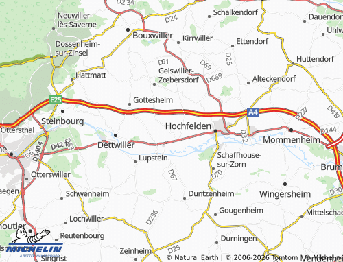 Mapa MICHELIN Melsheim - ViaMichelin