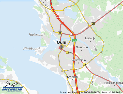 Carte MICHELIN Oulu - ViaMichelin