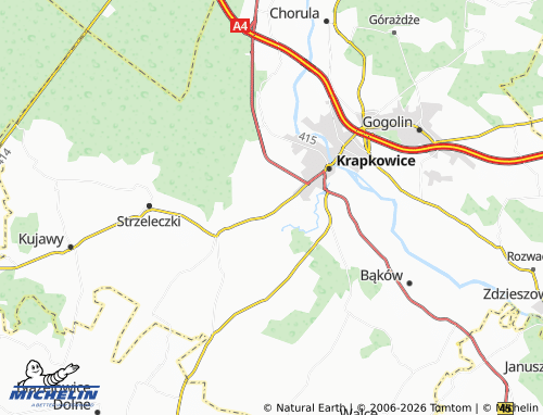Mapa MICHELIN Steblów - ViaMichelin