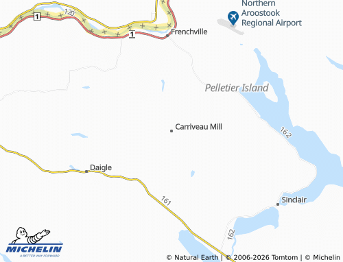 Mappa MICHELIN Carriveau Mill - ViaMichelin