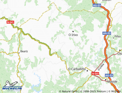 MICHELIN-Landkarte Reádigos (Santa Baia) - ViaMichelin
