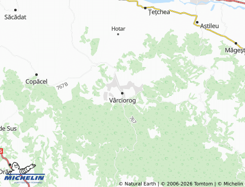 Mappa MICHELIN Vârciorog - ViaMichelin