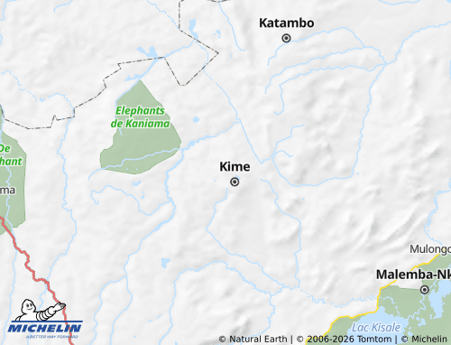 Mappa MICHELIN Kabongo - ViaMichelin
