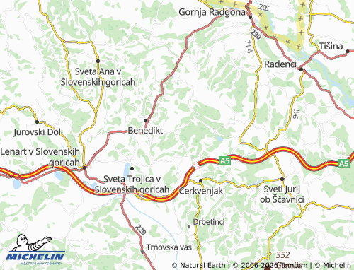 Carte MICHELIN Ločki Vrh - ViaMichelin