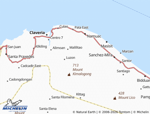 Mappa MICHELIN Santo Tomas - ViaMichelin