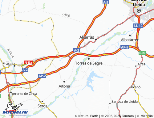 MICHELIN Soses map - ViaMichelin
