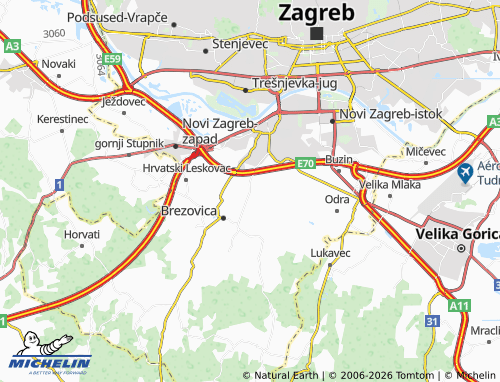 Kaart MICHELIN Botinec - ViaMichelin
