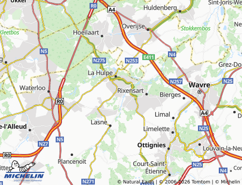 MICHELIN Genval map - ViaMichelin