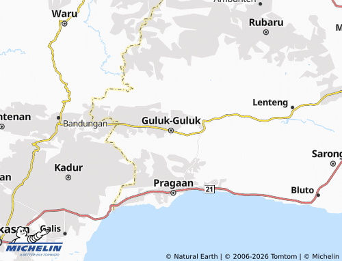 MICHELIN Guluk-Guluk map - ViaMichelin