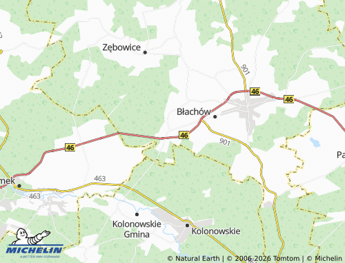 Carte MICHELIN Myślina - ViaMichelin