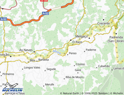 MICHELIN Barcela (San Xoán) map - ViaMichelin