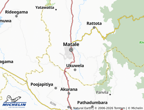 MICHELIN Maligathenna2 map - ViaMichelin