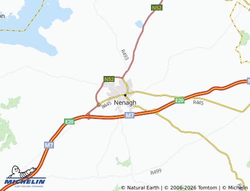 Kaart MICHELIN Nenagh - ViaMichelin