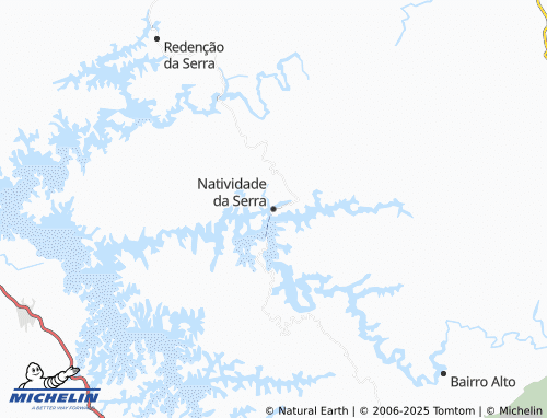 MICHELIN Natividade da Serra map - ViaMichelin
