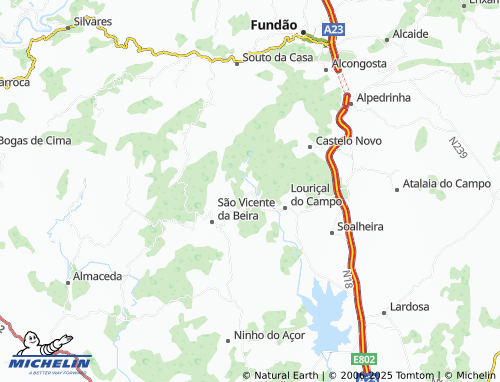 MICHELIN Casal da Serra map - ViaMichelin