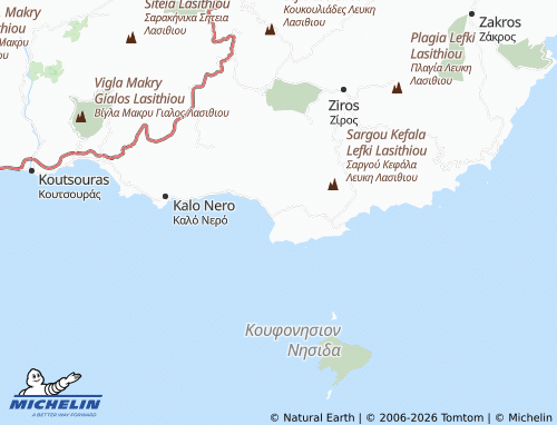 MICHELIN Goudouras map - ViaMichelin