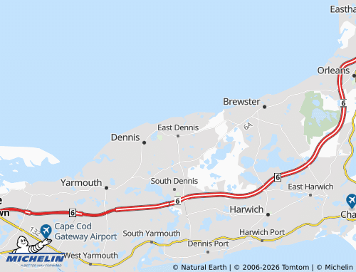 Carte MICHELIN East Dennis - ViaMichelin
