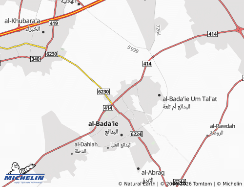 MICHELIN-Landkarte al-'Abeelah - ViaMichelin