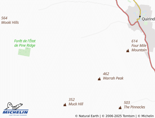 MICHELIN Warrah Ridge map - ViaMichelin