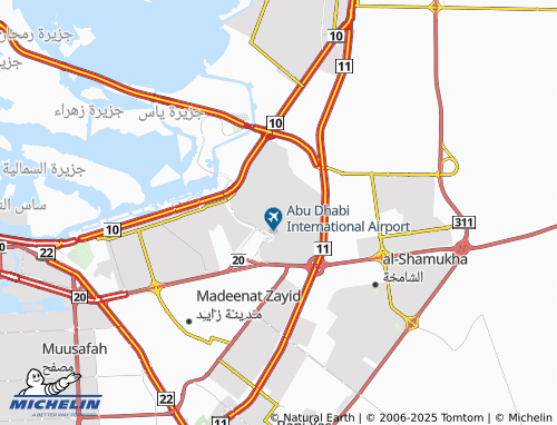Carte MICHELIN المطار - ViaMichelin