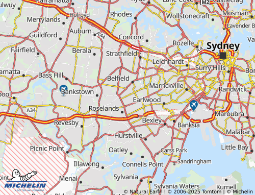 MICHELIN Lakemba map - ViaMichelin