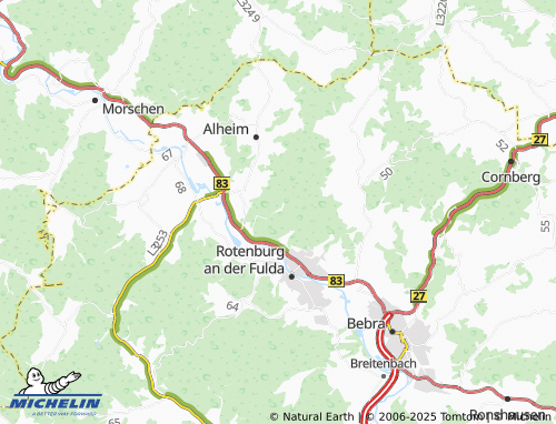 MICHELIN Guttels map - ViaMichelin