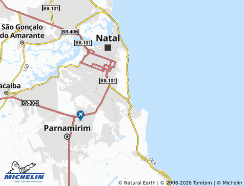Mapa MICHELIN Parque das Dunas - ViaMichelin