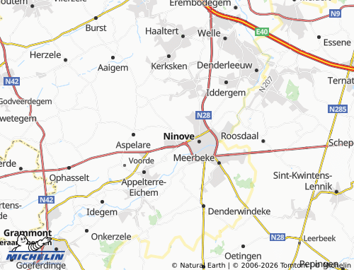 Kaart MICHELIN Outer - ViaMichelin