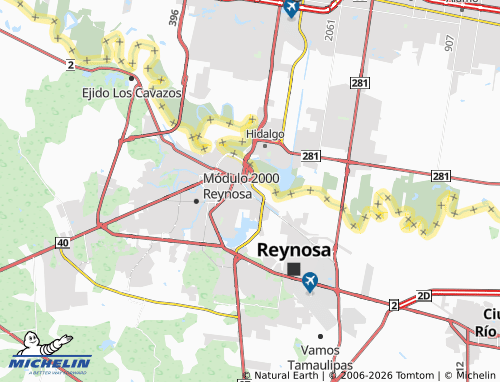 Mapa MICHELIN Ferrocarril Oriente II - ViaMichelin