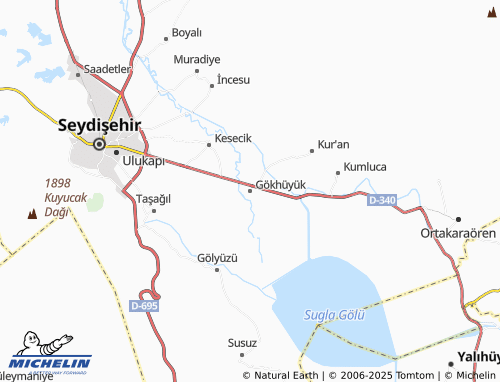 MICHELIN-Landkarte Gökhüyük - ViaMichelin