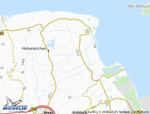 MICHELIN Krummhörn map - ViaMichelin