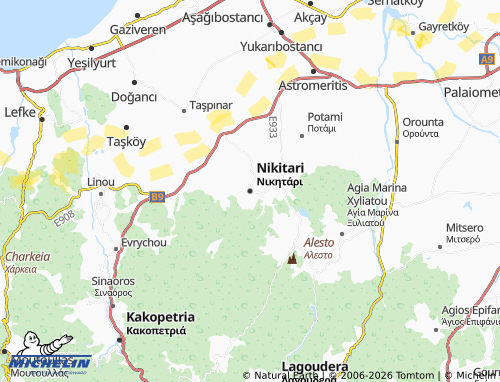 MICHELIN-Landkarte Nikitari - ViaMichelin