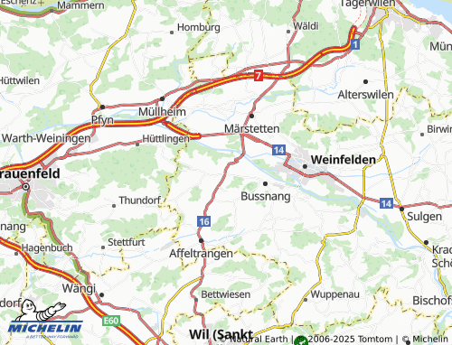 MICHELIN Bissegg map - ViaMichelin