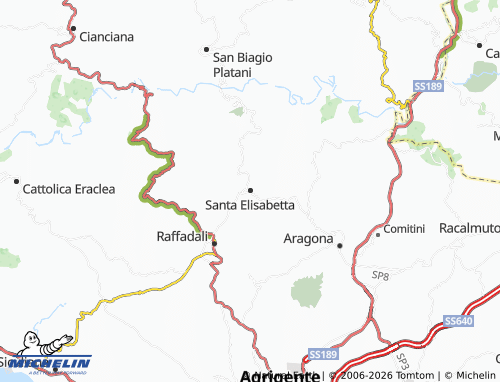 MICHELIN Santa Elisabetta map - ViaMichelin