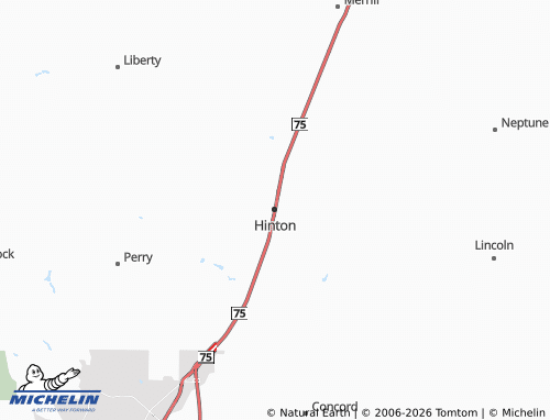 Carte MICHELIN Hinton - ViaMichelin