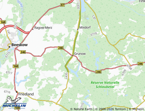 MICHELIN Grunow-Dammendorf map - ViaMichelin