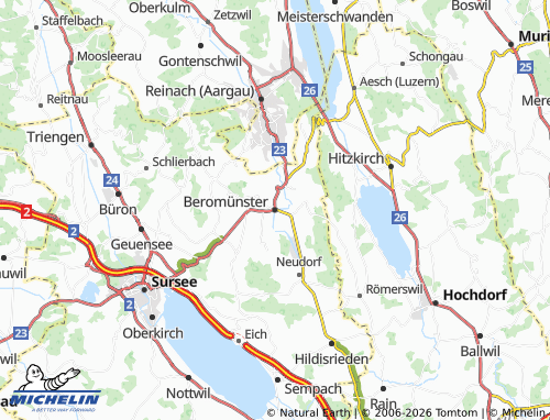 Mapa MICHELIN Beromünster - ViaMichelin