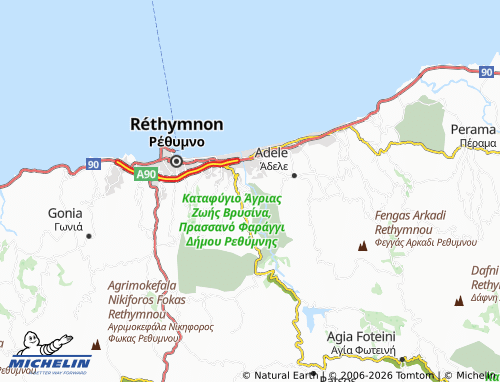 Mapa MICHELIN Giannoydi - ViaMichelin