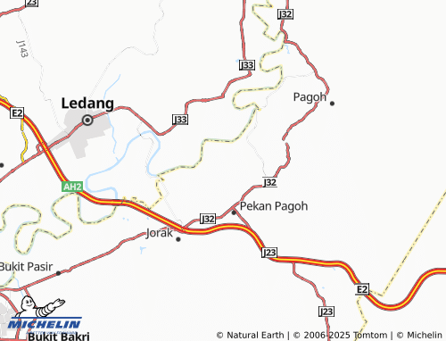 MICHELIN Kampung Semeriut map - ViaMichelin