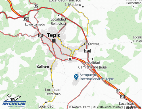 MICHELIN Profesor Severiano Ocegueda Peña map - ViaMichelin